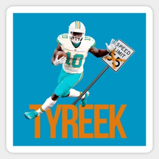 Tyreek No Speed Limit in Miami Sticker